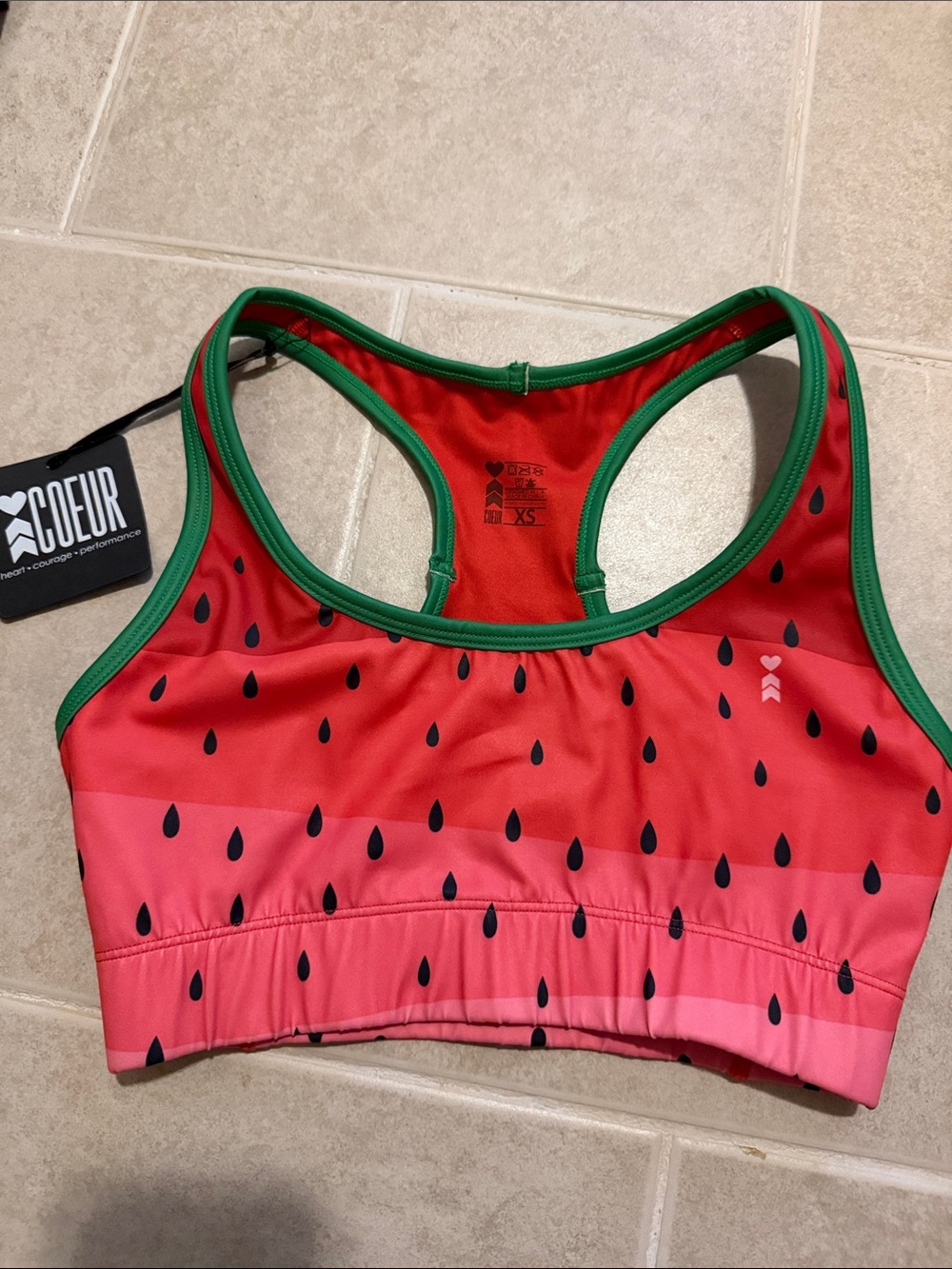 Coeur Women’s Pocket Bra - Watermelon